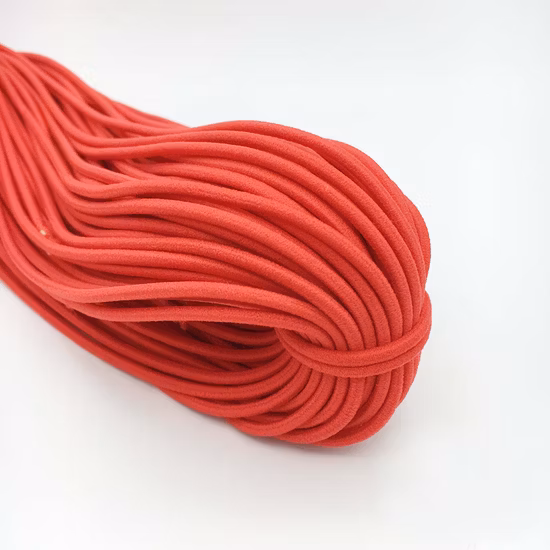 Cordon élastique de couleur de conception personnalisée de haute qualité, largeur de 2 mm pour accessoires de vêtement